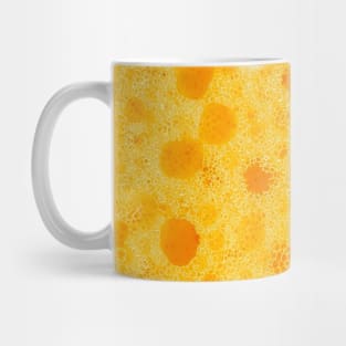 Yellow Sponge Foam Macro Photograph Mug